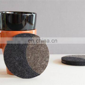 Grey Color High Quality Tin Hollow Coaster Felt Hexagonal Coasters photo-5