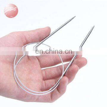 Weaving tools stainless steel  circular knitting needle durable crochet hook set