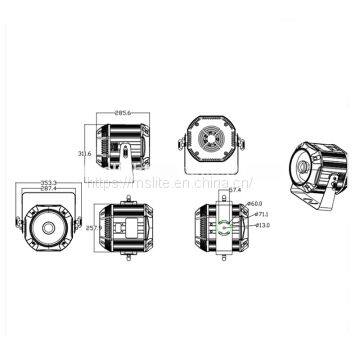 200w Led Outdoor Customized LED Logo Projector Light 200W Led Logo Projection Advertising Equipment photo-2