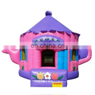 Pink Teapot Bounce House Kids Jumping Castle Inflatable Bouncer For Sale