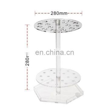 EP Circle Disc Straw Stand 15mm Diameter Plexiglass Pipette Holder