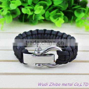 Stainless Steel Material Mini Shackle Adjustable Shackle for Paracord Bracelet photo-2