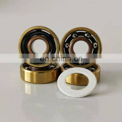 Good Performance Mixed Color Gold-RoseGold Titanium Single Row 608 Deep Groove Linear Ball Bearing photo-3