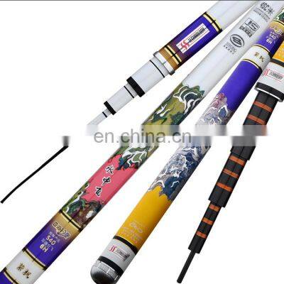 Factory Direct Selling Fishing Tackle  Carbon Fishing Rod Colorful Fiber Fishing Rod