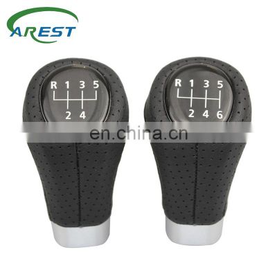 1Pcs Car Gear Shift Knob For BMW 3 5 6 Series E36 E39 E46 E53 E60 E63 E83 E84 E87 E90 E91 E92 Leather 5/6 Speed Shifter Lever