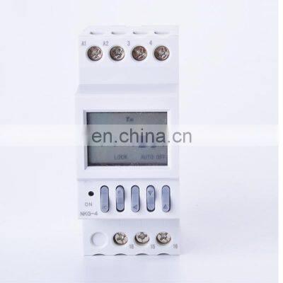 Din Rail Timer Intelligent Microcomputer Auto Bell Ring Timer Controller Time Switch School Bell 220V NKG-4 with 40 Groups