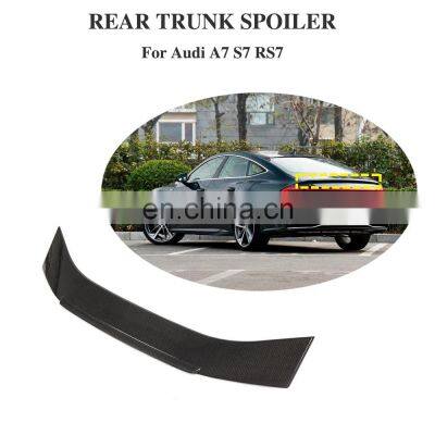 Popular Top Carbon fiber spoiler Wings for Audi A7 S7 RS7 CA style 2019-2020