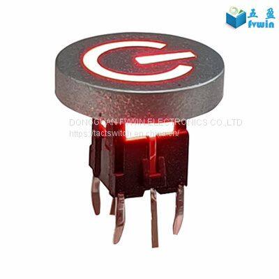 6 Pin Momentary Snap in Tact Switch With intergral LED Light