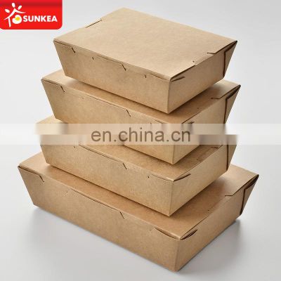 Sunkea produced disposable paper food catering boxes