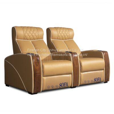 Luxury Home Cinema Power Motion Reclining Chair Cinema Theater Villa Reclinable Sofas photo-4