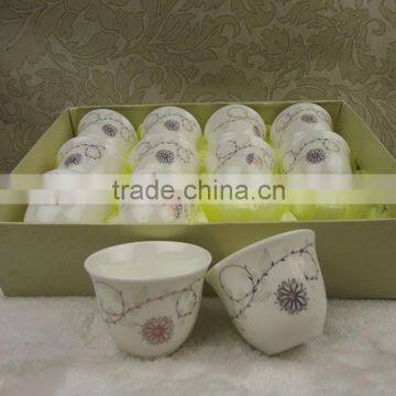 porcelain cawa cup with decal