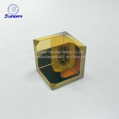 Optical Glass  Mirror  Guled Golden Metal Mirror   Dia.10mm   Protected Gold (700-10000nm)