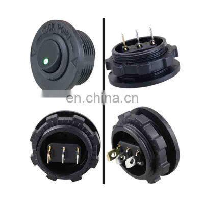 Modified Car Truck Conjoined Modified Rocker Switch LED Light 12V Yacht House Wheel Boat Retrofit Switch Round
