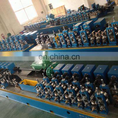 High Frequency Steel Straight Seam Pipe Welding Line / Tube Mill