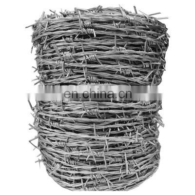 High quality length of barbed wire per roll galvanized barbed wire price