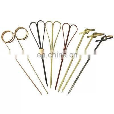 China Factory Custom Logo Party Bamboo Handle Knot Cocktail Featured For Sale