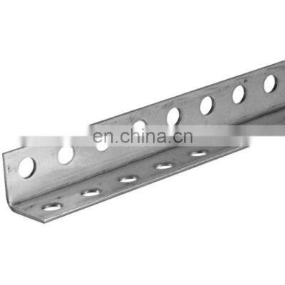 Customized Size Galvanized Perforated Holes Equal Unequal Slotted Angle Bar