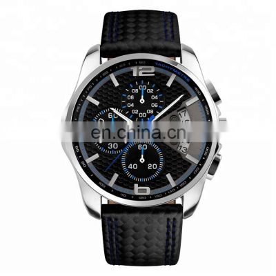 skmei 9106 japan movt  luxury men wrist watches  mens leather watch