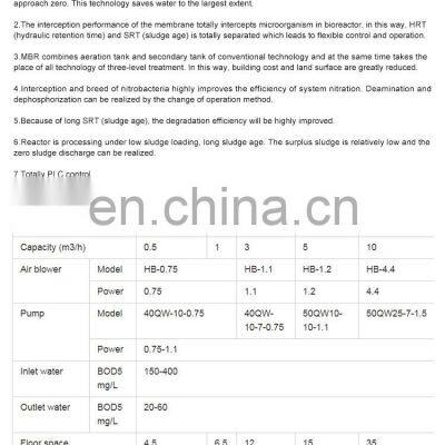 Hot Sell Hot Quality MBR Membrane Separation Process for Reclaimed Water Treatment System photo-3