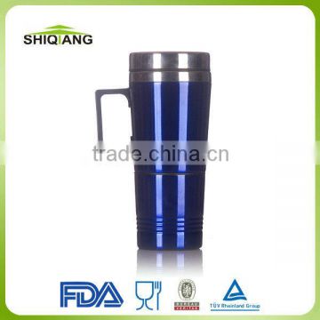 450ml double wall stainless steel travel car mug with a cup