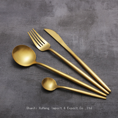 Rainbow Colored Stainless Steel Western Cutlery Set Knife Fork Spoon Restaurant Tableware photo-3