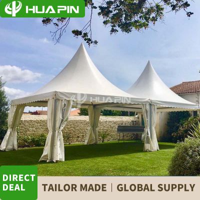 Portable Custom 3x3 5x5 PVC Fabric Outdoor Party Pagoda Gazebo Permanent White Canopy Events Arabian Tent For Stand