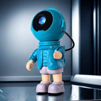 Mini Astronaut Galaxy Projector 18 HD Film Discs Kids Spaceman Starlight Projector Novelty Led Night Lamp For Home Decoration