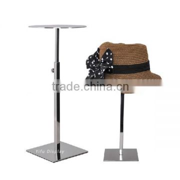 Retail Shop Metal Hat Display Stand Adjustable Hat Display Rack Cap Display Holder RHH011