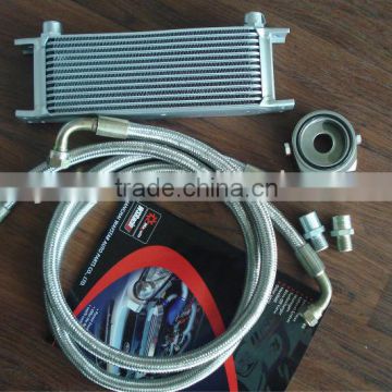 fixed oil cooler kits racing and supply different dimensions for car application 7 rows -19rows