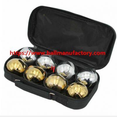 Petanque Boules sets ball in silver and golden color