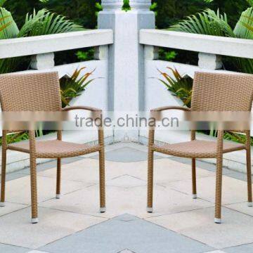 High quality best selling Honey wicker PE chair with iron frame from Vietnam