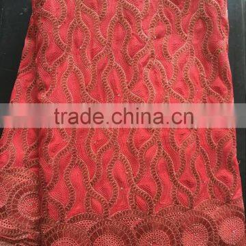 LA03-7 christmas latest design african swiss voile lace fabric