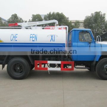 High Performance Dongfeng 6dongfeng diesel abwasser saug tankwagen m3 fecal suction tank truck