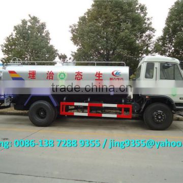 Euro 3 or Euro 4 New water tank sprinkler truck, 10-15T garden water sprinkler with water spray