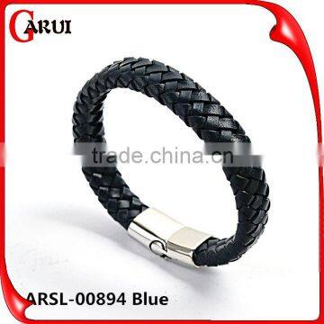 Customized Logo Clasps for Leather Bracelets Bio Magnetic Bracelet Genuine Mens Handmade Braided Leather Bracelet Quality Choice Mo photo-3