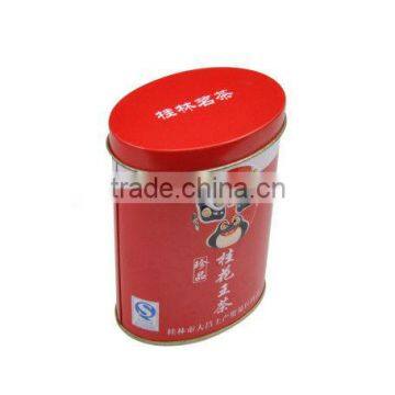 food grade customised coffee oval tea tin box