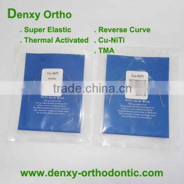 Tooth Niti Materials Color Coated Arch Wire