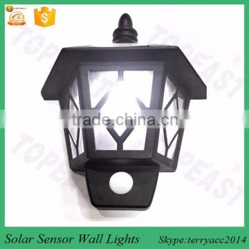 2 LED Solar Power Motion Sensor Light Wall Garden Lamp outdoor wateproof