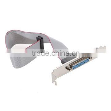 Motherboard DB25 1 Port Serial Parallel PCI Slot Header Cable Bracket LPT 25PIN