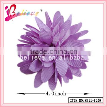 Supreme quality friendly fabric no fade no smell ribbon flower hair decoration (XH11-8449)