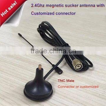 2.4G 3dbi WIFI sucker antenna OMNI ZigBee aerial 1.5meters cable SMA male