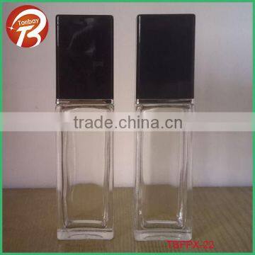 EMPTY 50ml RECTANGULAR PERFUME BOTTLE WITH UV SHOULDER PS CAPTBFPX-22