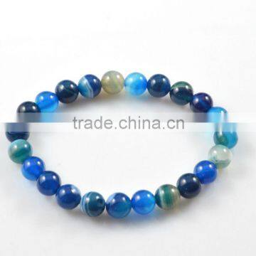 new trendy design gemstone turquoise bead bracelet multicolor stretch bracelet