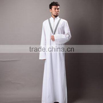 white Robes muslim/islamic men Kaftan turkey men's clothes dishdasha man Caftan wholesale Arabic thobe