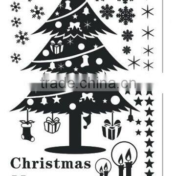 [Alforever]Red Tree and Snowflake Christmas Decals photo-4