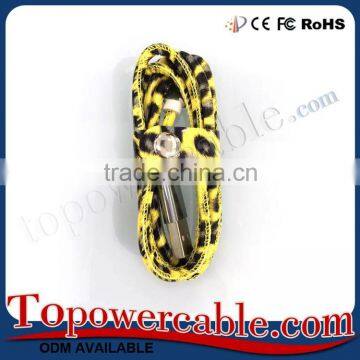 Fashonable Leopard Pattern Micro Usb Charging Data Cable For Mobile Phone photo-5