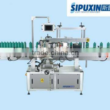 vertical round bottle positioning/double-side automatic labeling machine