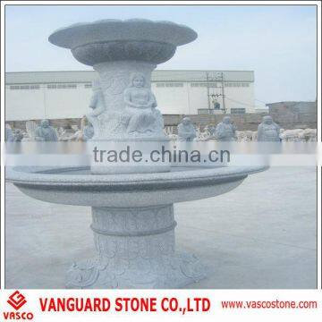 Stone garden fountain