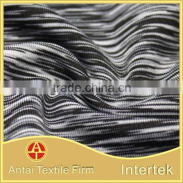 Black and white color yarn dyed micro soft sporting clothing fabric