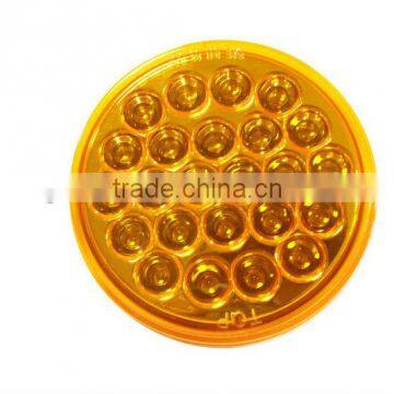 4" Inch Red 24 LED Round Stop/Turn/Tail Truck Trailer Light